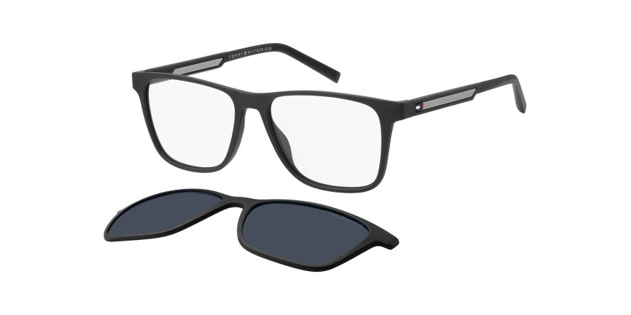 OKULARY KOREKCYJNE TOMMY HILFIGER TH 2203C KB7 55 ROZMIAR M + NAKŁADKA Z POLARYZACJĄ