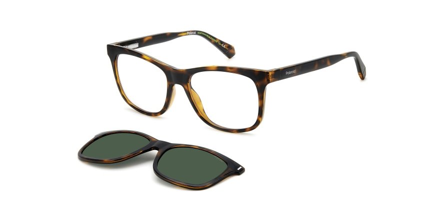 OKULARY KOREKCYJNE POLAROID PLD 6202CS 086 53 ROZMIAR M + NAKŁADKA Z POLARYZACJĄ