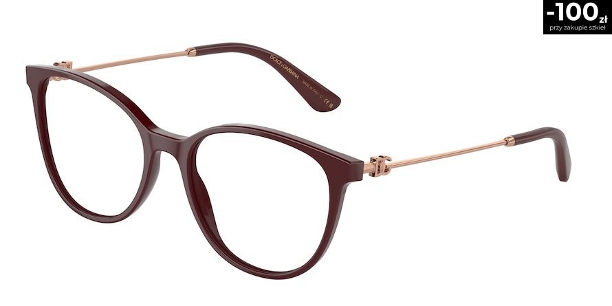 OKULARY KOREKCYJNE DOLCE & GABBANA DG 3363 3091 52 ROZMIAR M