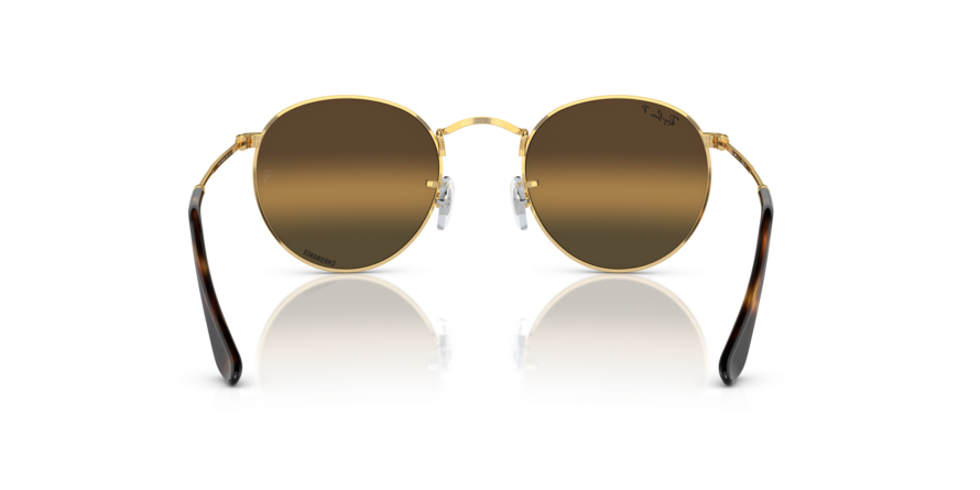 OKULARY RAY-BAN® ROUND METAL RB 3447 001/G5 53 ROZMIAR M Z POLARYZACJĄ