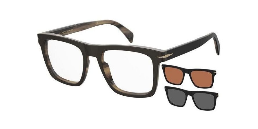 OKULARY KOREKCYJNE DAVID BECKHAM DB 7000CSLE2 05K 53 ROZMIAR M + NAKŁADKA Z POLARYZACJĄ