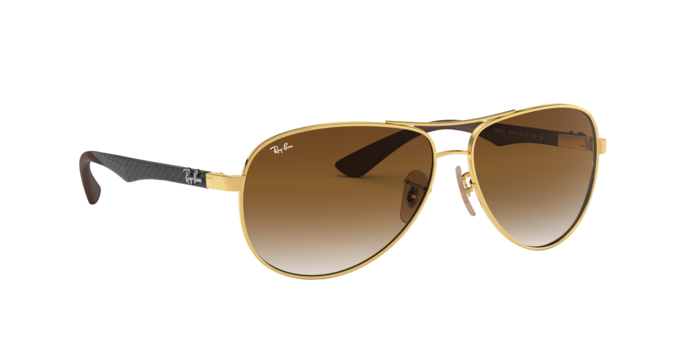 OKULARY RAY-BAN® CARBON FIBRE RB 8313 001/51 61 ROZMIAR L