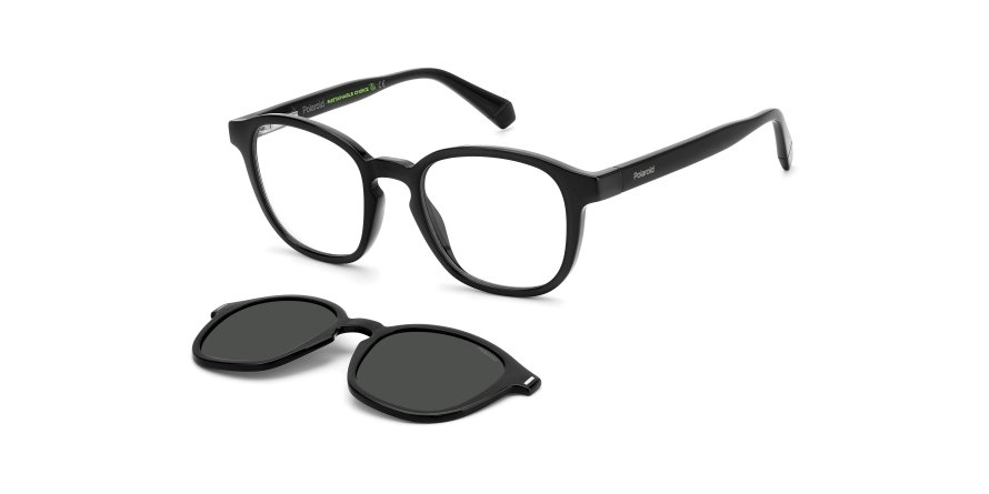 OKULARY KOREKCYJNE POLAROID PLD 6203CS 807 49 ROZMIAR S + NAKŁADKA Z POLARYZACJĄ