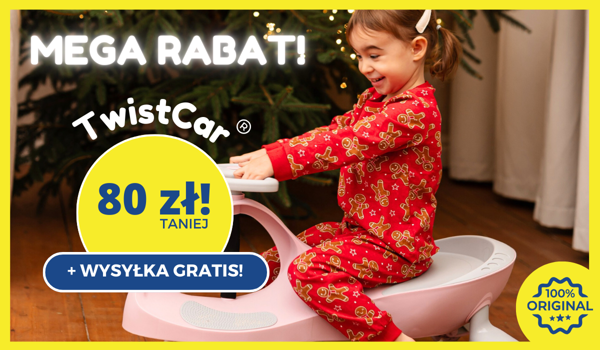 Oryginalny Jeździk TwistCar®️ - Innowacyjny pojazd napędzany ruchami kierownicy