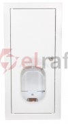 Rozdzielnica na licznik elektroniczny z zamkiem i szybą, RAL 9003 RL 1F 7E ZSZ 2-002