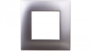 DANTE Ramka pojedyncza tworzywo lakierowane INOX 454181