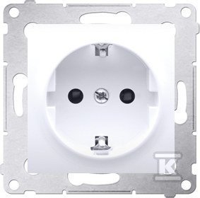 GN.SCHUKO+RAM.GIPS /IP44 BIAŁA SIMON54