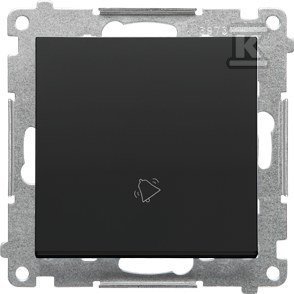 PRZY.DZWONEK+RAM.LINE CZARNY MAT SIMON55