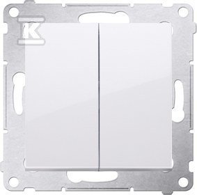ŁĄCZ.ŚW.16A+RAM.GIPS /IP44 BIAŁA SIM