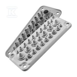 MC25/27 IP67, PRZEPUST WIELOOTW.SZARY