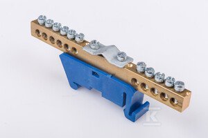 ZACISK TORU "0" Z IZOLATOREM NIEBIESKA