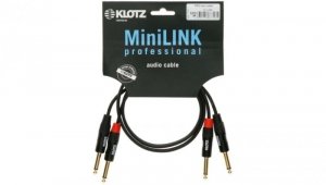 KLOTZ Kabel Audio 2x Jack 6,3mm Mono (wtyk) / 2x Jack 6,3mm Mono (wtyk) 6m