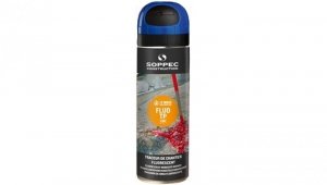 Farba geodezyjna do znakowania spray niebieska SOPPEC Fluo T.P.
