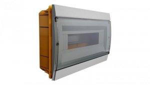 Rozdzielnica podtynkowa 12 modułowa IP40 szara 970.12 M-L 0995