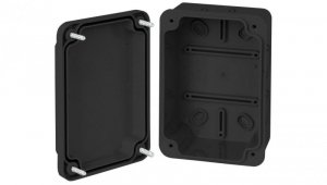 PUSZKA HERMETYCZNA NATYNKOWA CZARNA ABS 120X80X55 CZPI.120X80X55
