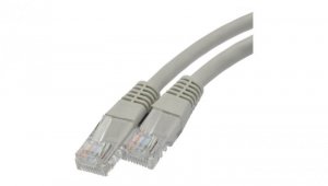 Patchcord UTP kat.5e kabel sieciowy LAN 2x RJ45 linka szary 7m
