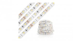 Taśma LED Pasek 12V 120W 1500LED 2835 Zimna 8mm 25m