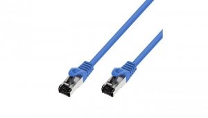 Patchcord LAN Miedź Kabel sieciowy skrętka Extralink Kat.8.1 S/FTP 2m 40G Niebieski