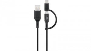 Kabel połączeniowy do ładowania i synchronizacji (z USB A do Micro-USB i USB-C™) - Długość kabla 1 m