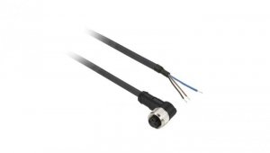 Konektor żeński kątowy M8 3 piny długość 20m, XZCP0666L20