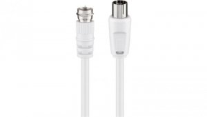 Kabel przyłączeniowy SAT/antenowy ( 70 dB), podwójne ekranowanie - Długość kabla 1.5 m