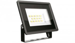 Naświetlacz, projektor LED SMD 10W 750lm 6500K IP65 czarny barwa CW biały zimny V-TAC VT-4914-B