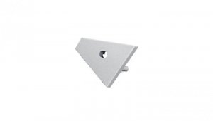 Zaślepka do profil Corner14 srebrna PRAW / RIGHT gen2 z otworem / with hole silver 1szt