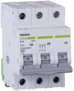 WYŁĄCZNIK NADPRĄDOWY 6 KA, C, 10A, 3P, Ex9BN 3P C10 Noark 100141