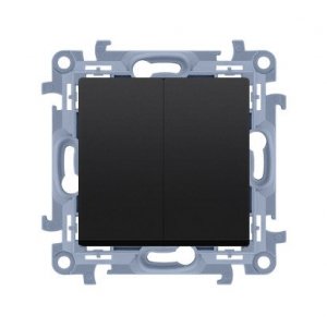 KONTAKT SIMON 10 MODUŁ CZARNY MAT ŁĄCZNIK SERYJNY SAMOZACISKI 10AX 250 V