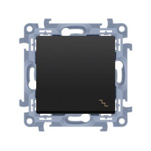 KONTAKT SIMON 10 MODUŁ CZARNY MAT ŁĄCZNIK UNIWERSALNY "SCHODY" SAMOZACISKI 10AX 250V