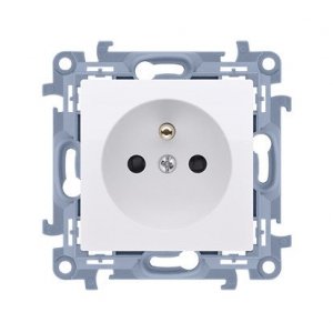 KONTAKT SIMON 10 MODUŁ BIAŁY GNIAZDO 1X Z/U Z PRZESŁONAMI SZYBKOZŁĄCZA 16A 250V