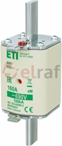 Wkładka bezpiecznikowa KOMBI NH1 160A aM 690V WT-1 004184424