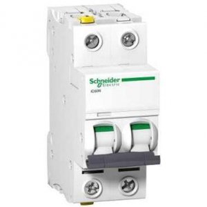 Schneider Electric Wyłącznik nadprądowy Acti9 iC60N-B6-2 B 6A 2-biegunowy, A9F03206