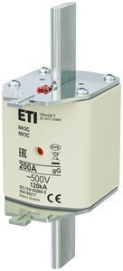 WKŁADKA NH3C GG 200A/500V