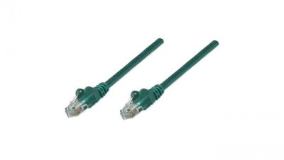 Patch Cord Cat5E UTP 0,5M Zielony 100 Miedź 318167
