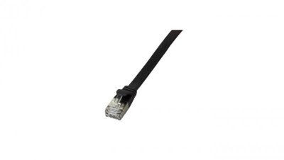 Patchcord płaski U/FTP 0,5m Cat.6A czarny
