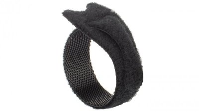Opaski rzepowe 20x125 BTB Straps czarne /opakowanie 10szt./