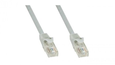 Patch cord Cat6 UTP 3m szary CCA