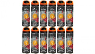 Farba geodezyjna do znakowania spray pomarańczowa 12 sztuk SOPPEC Fluo T.P.