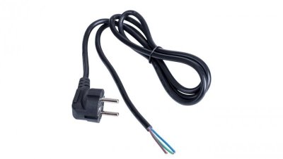 Kabel zasilający bez zakończenia Akyga AK-OT-01C CU CEE 7/7 1.5 m