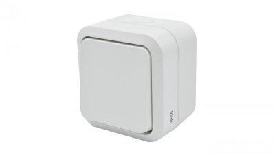 Łącznik uniwersalny pojedynczy natynkowy Aqua Pro IP55 biały 60220