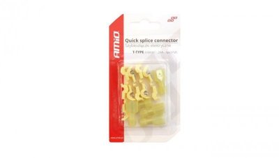 Szybkozłącza odgałeźna typu T motoryzacyjna 12V/24V max. 24A na przewody 4,0-6,0mm2 AMIO Blister 5szt