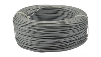 Przewód instalacyjny H07V-K / LgY 1,5 750V szary linka giętka Elektrokabel 25m