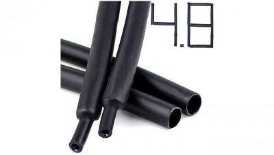 1M RURKA TERMOKURCZLIWA z KLEJEM GRUBA 4.8/1.6 mm