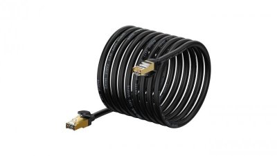 Baseus Speed Seven szybki kabel sieciowy RJ45 10Gbps 15m czarny (WKJS010801)