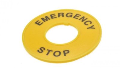 Tabliczka EMERGENCY ostrzegawcza