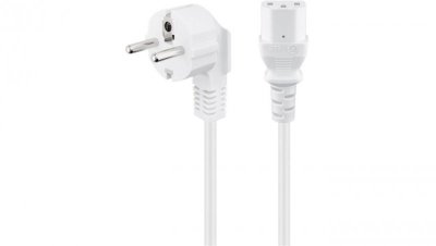 Kabel przyłączeniowy kątowy do urządzeń chłodniczych, 2 m, biały - Długość kabla 2 m