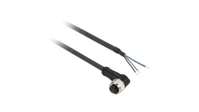 Konektor żeński kątowy M8 3 piny długość 20m, XZCP0666L20