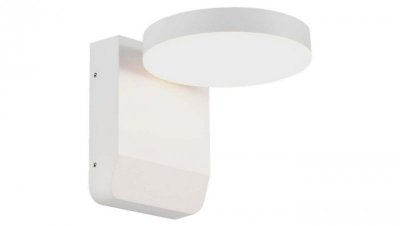 Lampa ścienna okrągła, kinkiet 350st LED 17W 2480lm 3000K biały barwa WW biała ciepła IP65 V-TAC VT-11020-RD-W