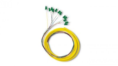 Qoltec 12 x Pigtail światłowodowy LC/APC Singlemode G652D 2m